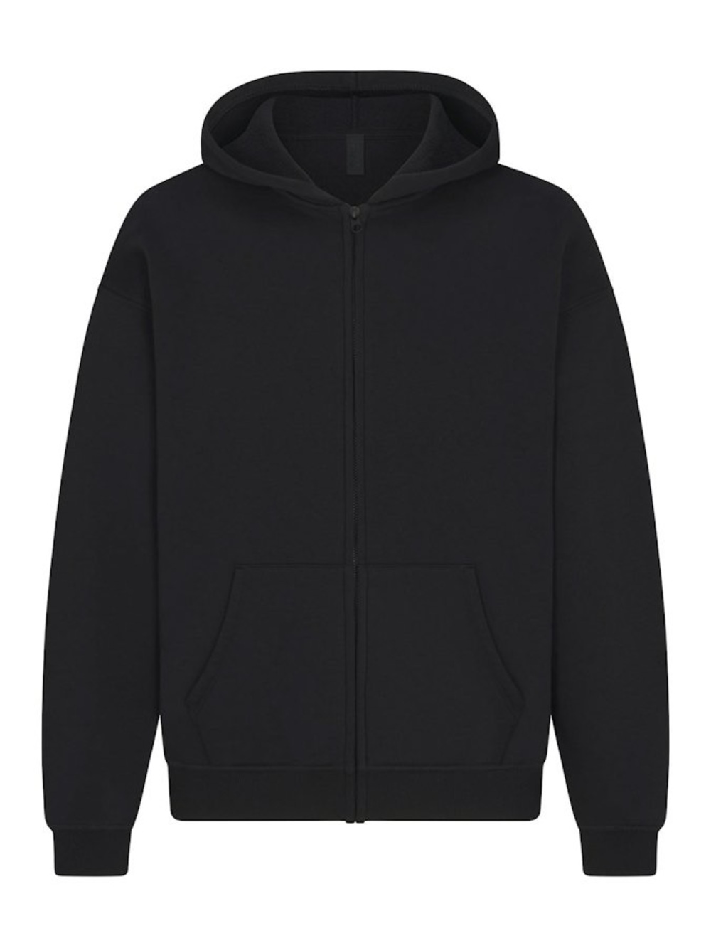 SKIMS Fleece Lounge Men’s Relaxed Zip Up Hoodie 2X Washed Onyx NWT